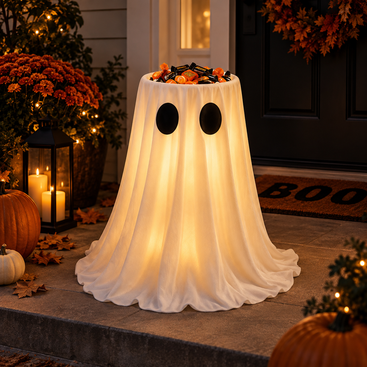 Glowing Ghost Candy Bowl