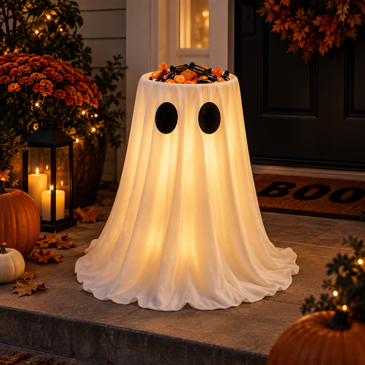 Glowing Ghost Candy Bowl