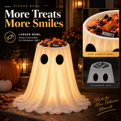 Glowing Ghost Candy Bowl